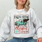 Farm Fresh Christmas Trees, Vintage, Retro, Santa, Winter, Xmas Sweatshirt