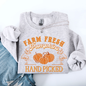 Farm Fresh Pumpkins, Hand Picked, Halloween, Fall, Autumn, Farm Sweatshirt