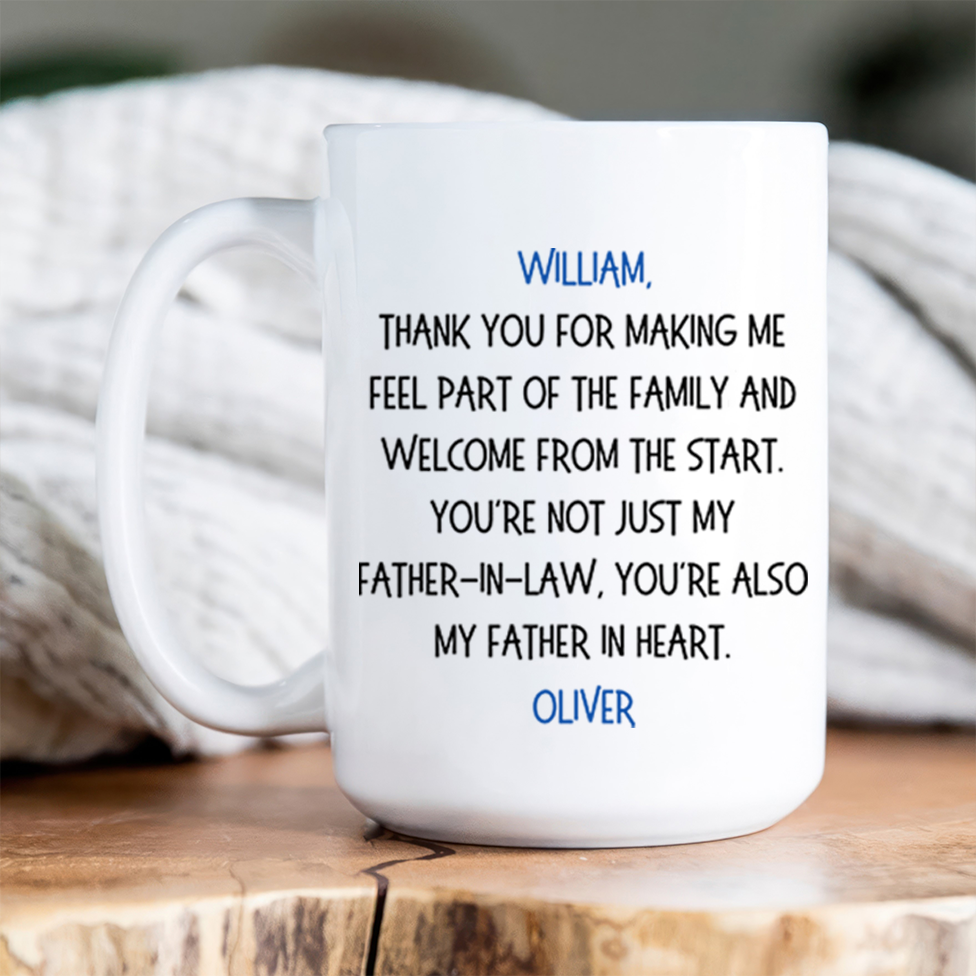 To My Awesome Father In Law - Personalized Custom Mug -  Father's Day Gift For Father In Law