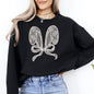 Faux Lace Bunny Ears, Coquette, Easter, Bunny, Jesus, Rabbit, Holiday Sweatshirt