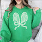 Faux Lace Bunny Ears, Coquette, Easter, Bunny, Jesus, Rabbit, Holiday Sweatshirt