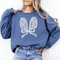 Faux Lace Bunny Ears, Coquette, Easter, Bunny, Jesus, Rabbit, Holiday Sweatshirt