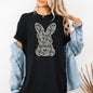 Faux Lace Bunny, Coquette, Easter, Bunny, Jesus, Rabbit, Holiday Tshirt Comfort Colors T-Shirt