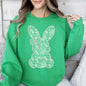 Faux Lace Bunny, Coquette, Easter, Bunny, Jesus, Rabbit, Holiday Sweatshirt