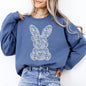 Faux Lace Bunny, Coquette, Easter, Bunny, Jesus, Rabbit, Holiday Sweatshirt