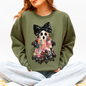 Faux Patchwork Lace Ghost Shirt, Patchwork Ghost, Lace Ghost, Retro Halloween, Spooky Season, Coquette Ghost, Halloween Sweatshirt