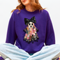 Faux Patchwork Lace Ghost Shirt, Patchwork Ghost, Lace Ghost, Retro Halloween, Spooky Season, Coquette Ghost, Halloween Sweatshirt