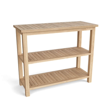 Towel Console Table. (4-Wicker Baskets Wic-4720 Optional)