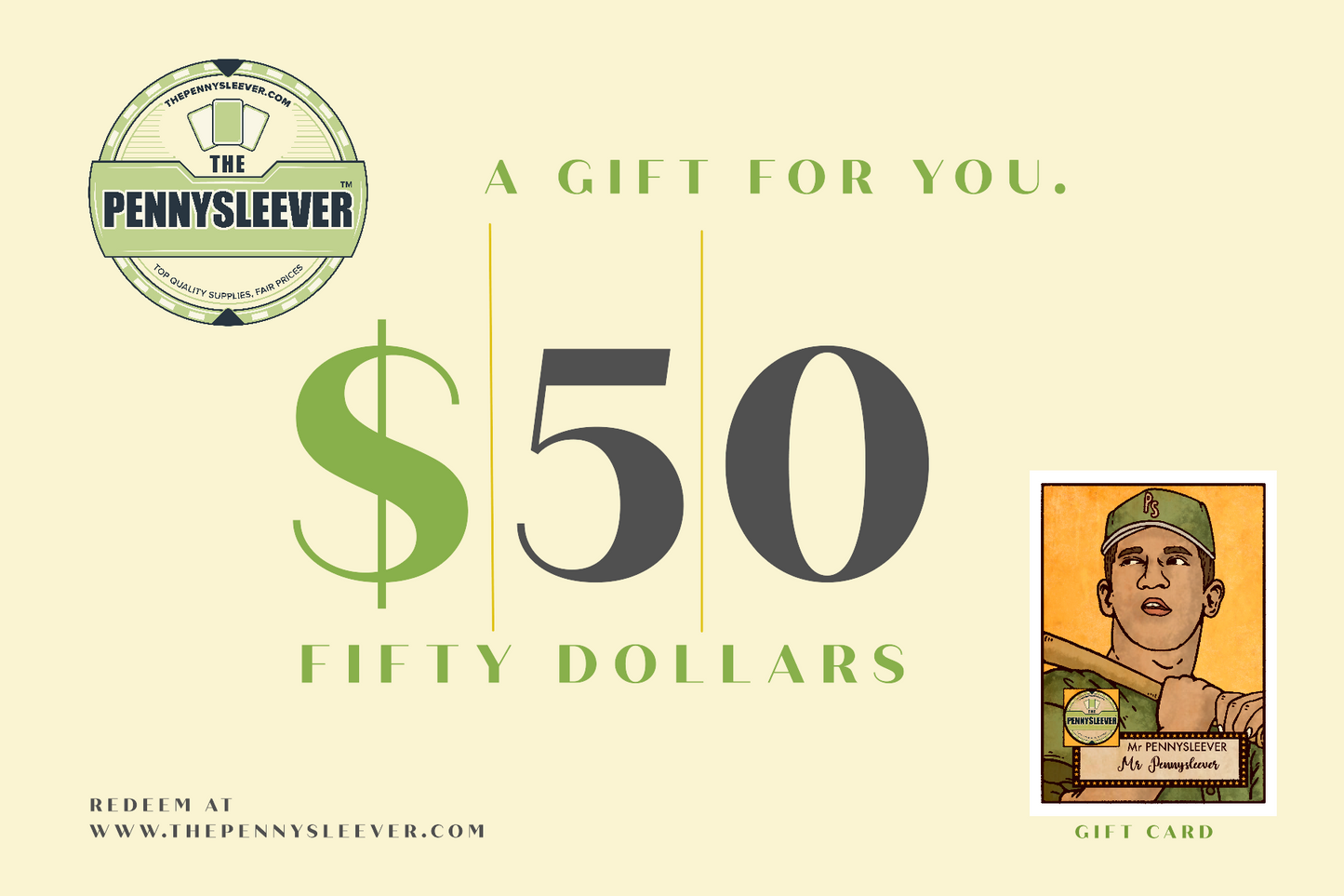 The Pennysleever Gift Cards