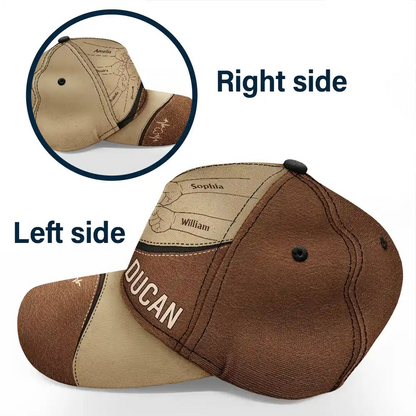 Fist Bump, Best Friends For Life - Personalized Classic Cap - Gift For Dad, Grandpa, Husband