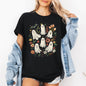 Floral Ghosts, Beautiful Halloween, Coquette, Girly, Autumn, Fall, Tshirt