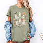 Floral Ghosts, Beautiful Halloween, Coquette, Girly, Autumn, Fall, Tshirt