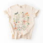 Floral Ghosts, Beautiful Halloween, Coquette, Girly, Autumn, Fall, Comfort Colors T-Shirt