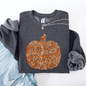 Floral Pumpkin, Autumn Flowers, Fall Sweatshirt