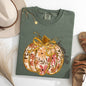 Floral Pumpkin, Happy Fall, Flowers, Autumn, Thanksgiving Tshirt Comfort Colors T-Shirt