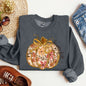 Floral Pumpkin, Happy Fall, Flowers, Autumn, Thanksgiving Sweatshirt