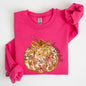 Floral Pumpkin, Happy Fall, Flowers, Autumn, Thanksgiving Sweatshirt
