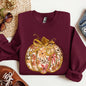 Floral Pumpkin, Happy Fall, Flowers, Autumn, Thanksgiving Sweatshirt