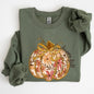 Floral Pumpkin, Happy Fall, Flowers, Autumn, Thanksgiving Sweatshirt