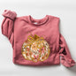 Floral Pumpkin, Happy Fall, Flowers, Autumn, Thanksgiving Sweatshirt