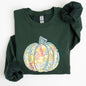 Floral Pumpkin, Happy Fall, Pastels, Flowers, Autumn, Thanksgiving Sweatshirt