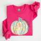 Floral Pumpkin, Happy Fall, Pastels, Flowers, Autumn, Thanksgiving Sweatshirt