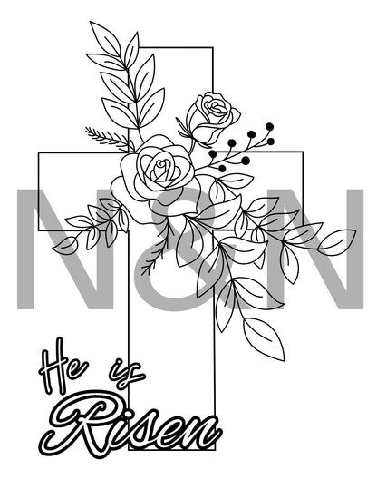 Easter Coloring Pages Printable Bundle - 10 Fun Easter Activity Sheets for Kids, Easter Basket Filler, Instant Digital Download