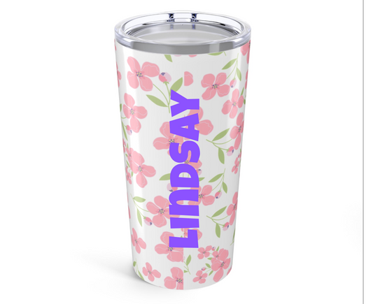 Customizable: Floral Tumbler 20oz - Perfect for Spring, Mother's Day Gift, Summer Vibes, Eco-Friendly, Drinkware, Travel Mug
