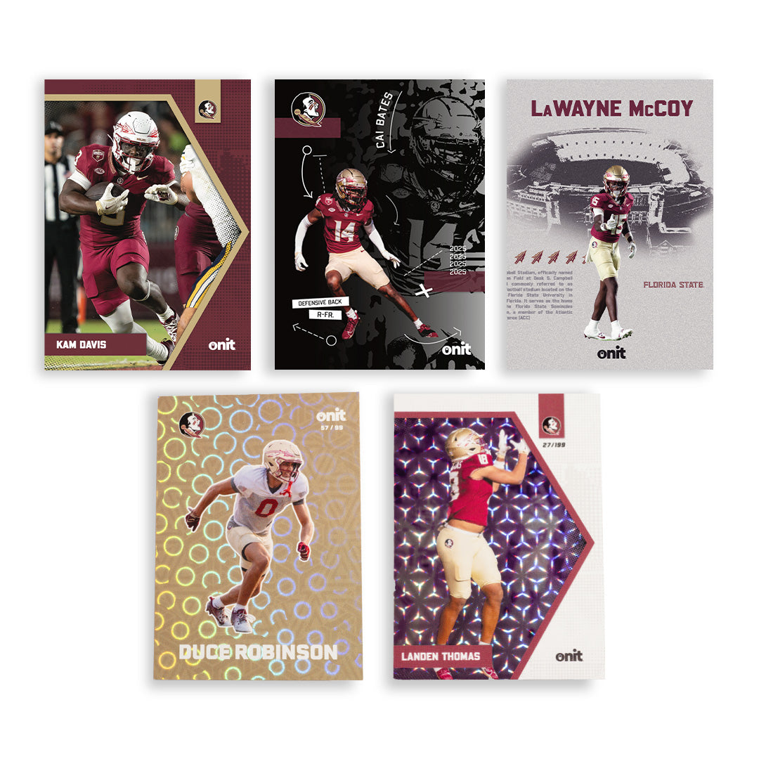 Florida State University Football 2025 Trading Cards - Single Pack