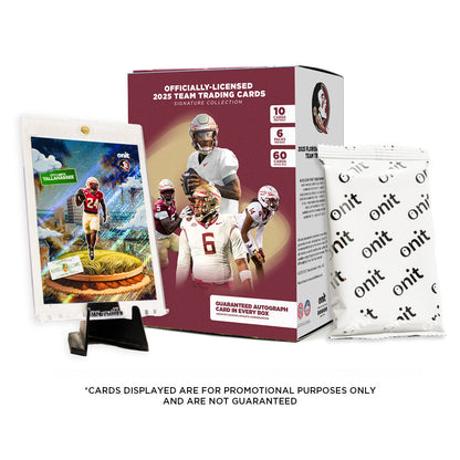 Florida State University Football 2025 Trading Cards - Platinum Box (Guaranteed Autograph)