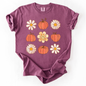 Flowers and Pumpkins, Minimalist Autumn, Fall, Halloween, Comfort Colors T-Shirt