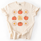 Flowers and Pumpkins, Minimalist Autumn, Fall, Halloween, Comfort Colors T-Shirt