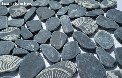 Fossil Stone Pebble Mosaic