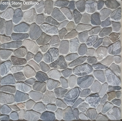 Fossil Stone Pebble Mosaic