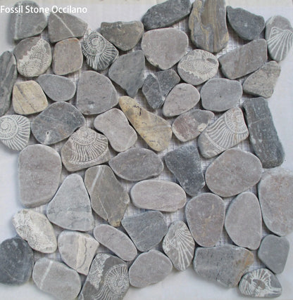 Fossil Stone Pebble Mosaic