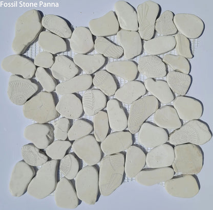 Fossil Stone Pebble Mosaic