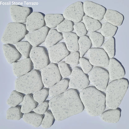 Fossil Stone Pebble Mosaic