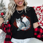 Fox, Folk Art, Scandinavian, Winter, Christmas Super Soft Tees