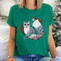 Fox, Folk Art, Scandinavian, Winter, Christmas Super Soft Tees