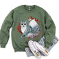 Fox, Folk Art Scandinavian Christmas Sweatshirt