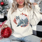 Fox, Folk Art Scandinavian Christmas Sweatshirt