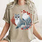 Fox, Folk Art, Scandinavian, Winter, Christmas Comfort Colors Tshirt