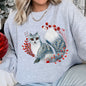 Fox, Folk Art Scandinavian Christmas Sweatshirt