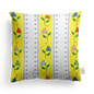 Fretwork Floral Pillow Cover | Featuring Oyster Sand Colorway