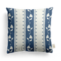 Fretwork Floral Pillow Cover | Featuring Navy Haven Colorway