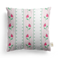 Fretwork Floral Pillow Cover | Featuring Oyster Sand Colorway