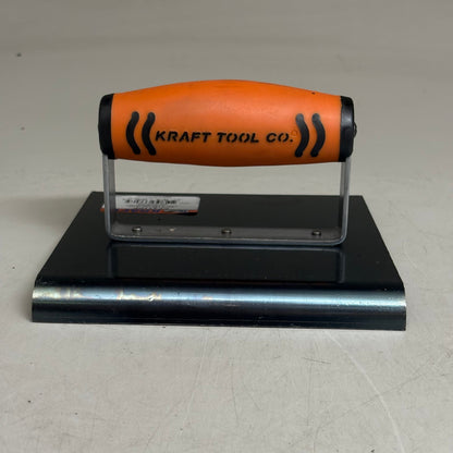 KRAFT TOOL CO Blue Steel Edger with ProForm Handle 6" x 6" 1/2"R CF577PF (New)