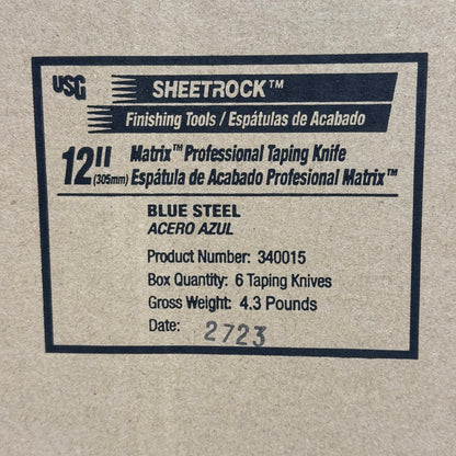 USG SHEETROCK TOOLS (2 PACK) Matrix Professional Taping Knife 12" 340015