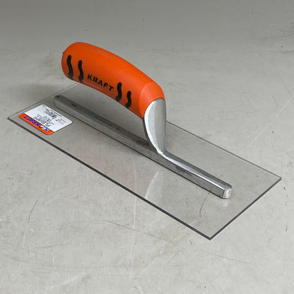 KRAFT TOOL CO Square End Plexi-Plastic Trowel with ProForm Handle 11" x 4-1/2"