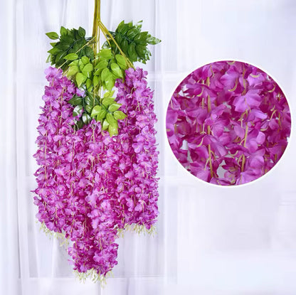 Wisteria Artificial Hanging Flowers 12-Pack